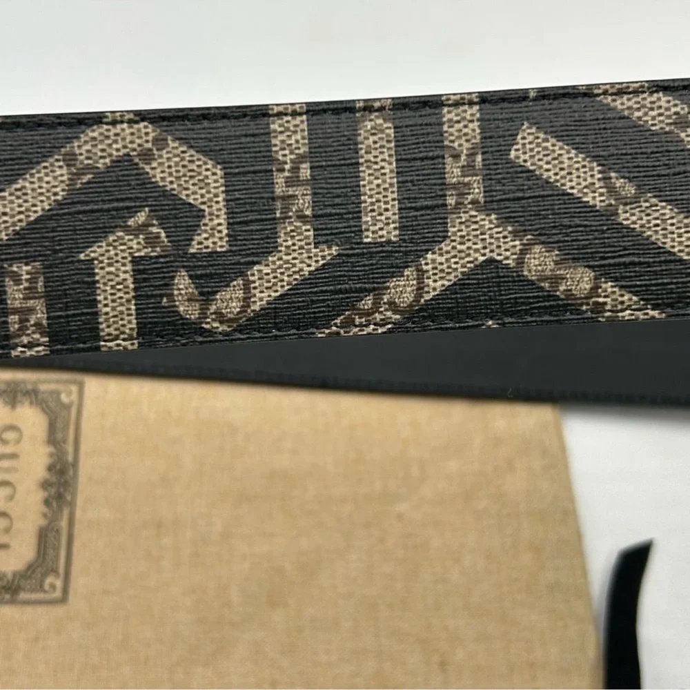 Men’s Gucci supreme GG, leather belt, size 110 cm/44 in made in Italy - Picture 6 of 6